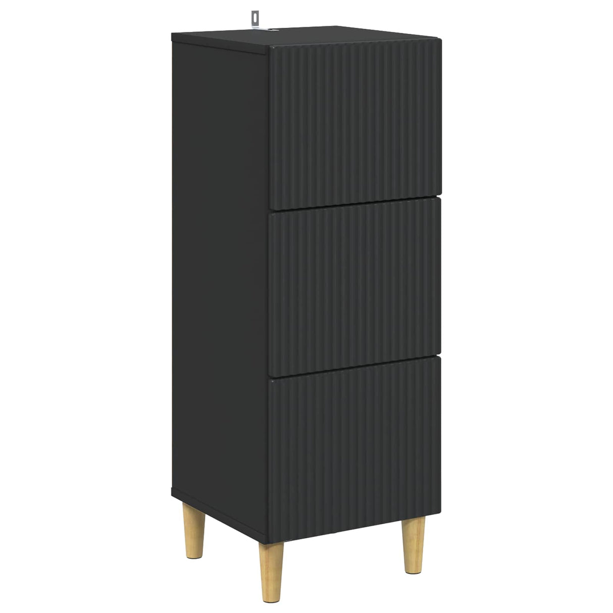 vidaXL Ladekast Wit 33 x 34,5 x 90 cm Bewerkt hout
