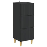 vidaXL Ladekast Wit 33 x 34,5 x 90 cm Bewerkt hout