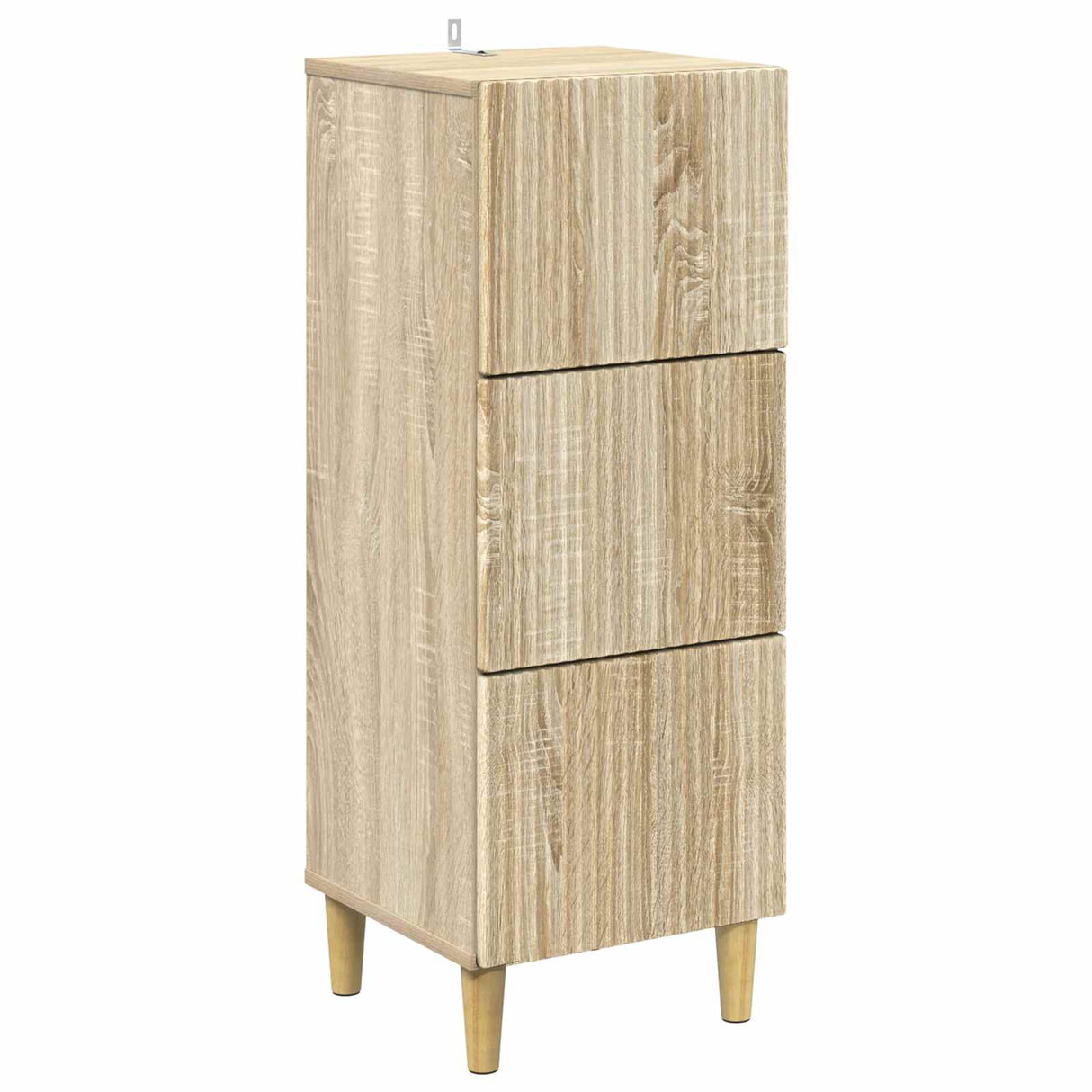 vidaXL Ladekast Wit 33 x 34,5 x 90 cm Bewerkt hout