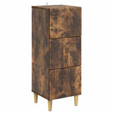 vidaXL Ladekast Wit 33 x 34,5 x 90 cm Bewerkt hout