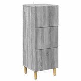 vidaXL Ladekast Wit 33 x 34,5 x 90 cm Bewerkt hout