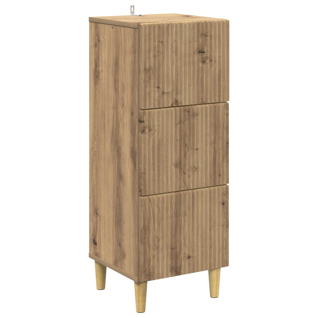 vidaXL Ladekast Wit 33 x 34,5 x 90 cm Bewerkt hout