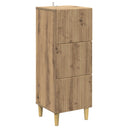 vidaXL Ladekast Wit 33 x 34,5 x 90 cm Bewerkt hout