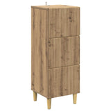 vidaXL Ladekast Wit 33 x 34,5 x 90 cm Bewerkt hout