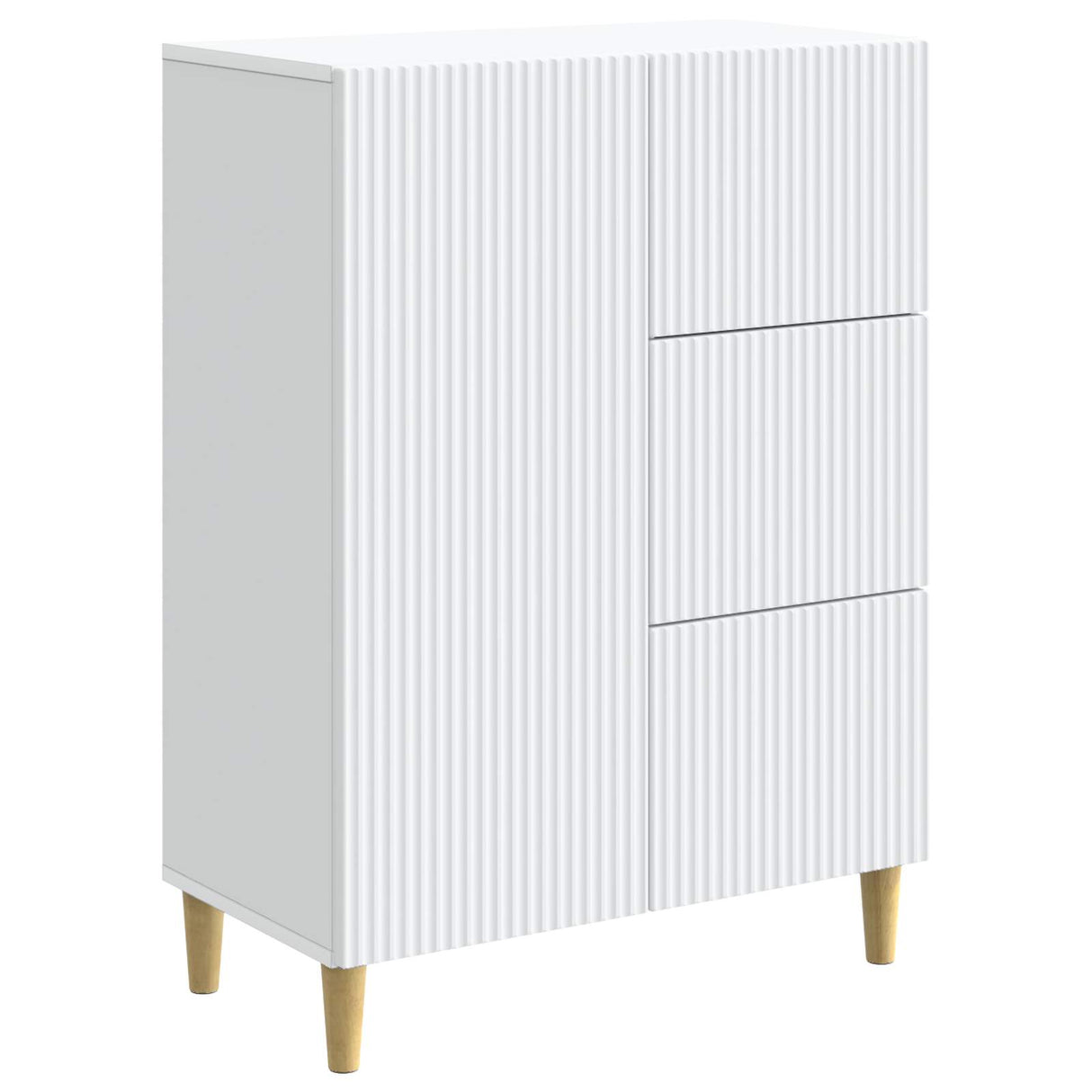 vidaXL Dressoir met lade Wit 66 x 34,5 x 90 cm Bewerkt hout