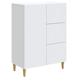 vidaXL Dressoir met lade Wit 66 x 34,5 x 90 cm Bewerkt hout