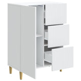 vidaXL Dressoir met lade Wit 66 x 34,5 x 90 cm Bewerkt hout