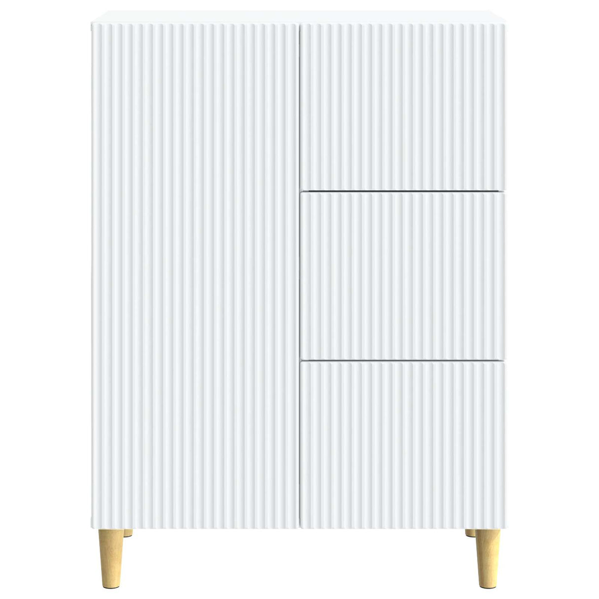 vidaXL Dressoir met lade Wit 66 x 34,5 x 90 cm Bewerkt hout