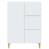 vidaXL Dressoir met lade Wit 66 x 34,5 x 90 cm Bewerkt hout