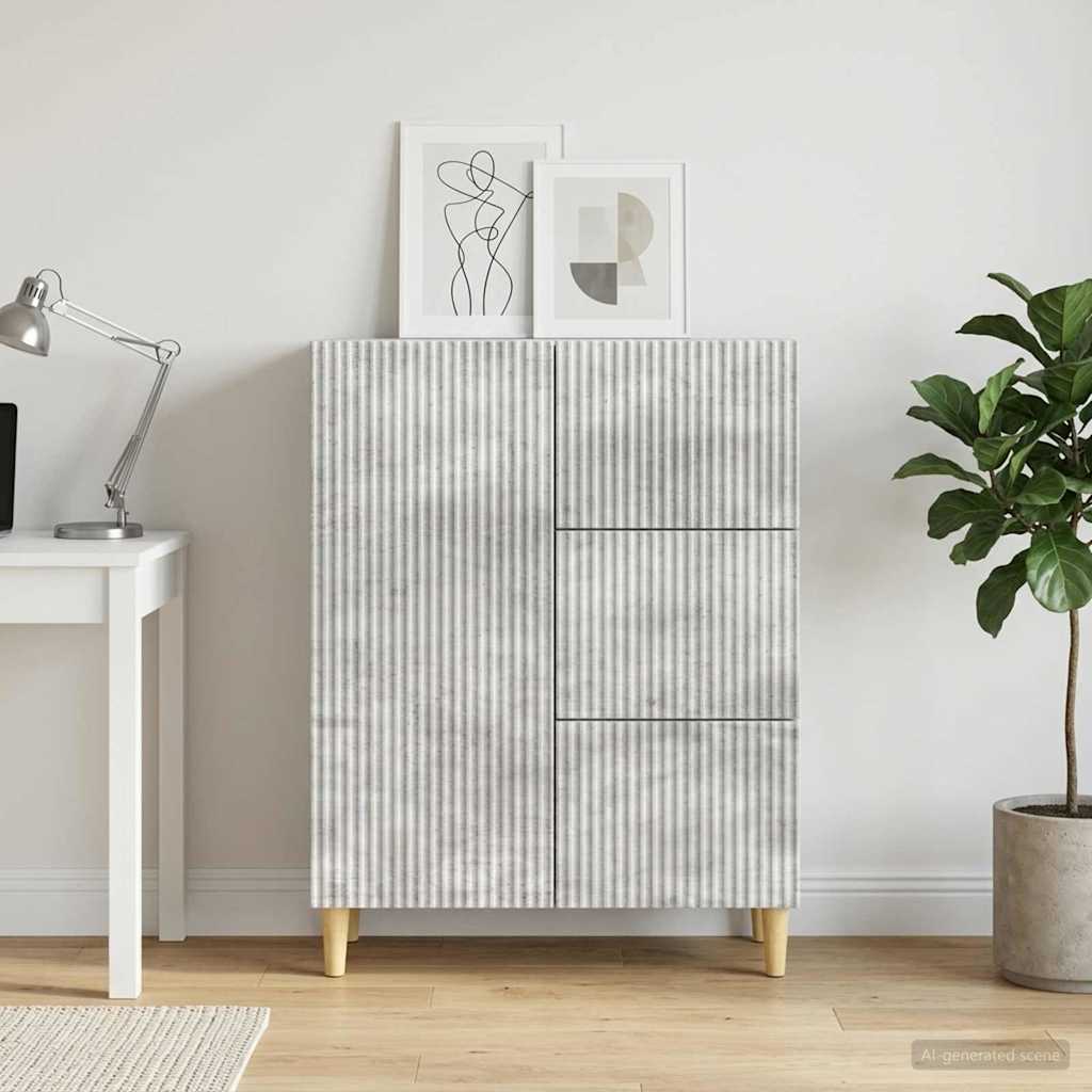 vidaXL Dressoir met lade Wit 66 x 34,5 x 90 cm Bewerkt hout