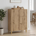 vidaXL Dressoir met lade Wit 66 x 34,5 x 90 cm Bewerkt hout