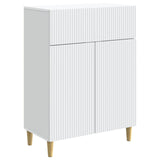 vidaXL Chest of Drawers with Drawer White 66 x 34.5 x 90 cm Engineered Wood