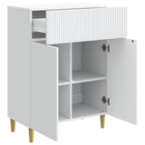 vidaXL Chest of Drawers with Drawer White 66 x 34.5 x 90 cm Engineered Wood
