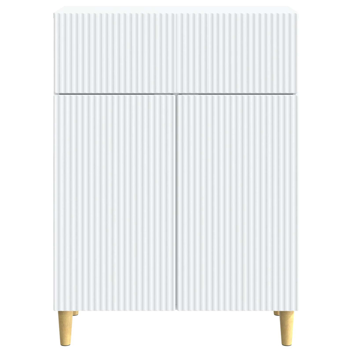 vidaXL Chest of Drawers with Drawer White 66 x 34.5 x 90 cm Engineered Wood