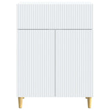 vidaXL Chest of Drawers with Drawer White 66 x 34.5 x 90 cm Engineered Wood