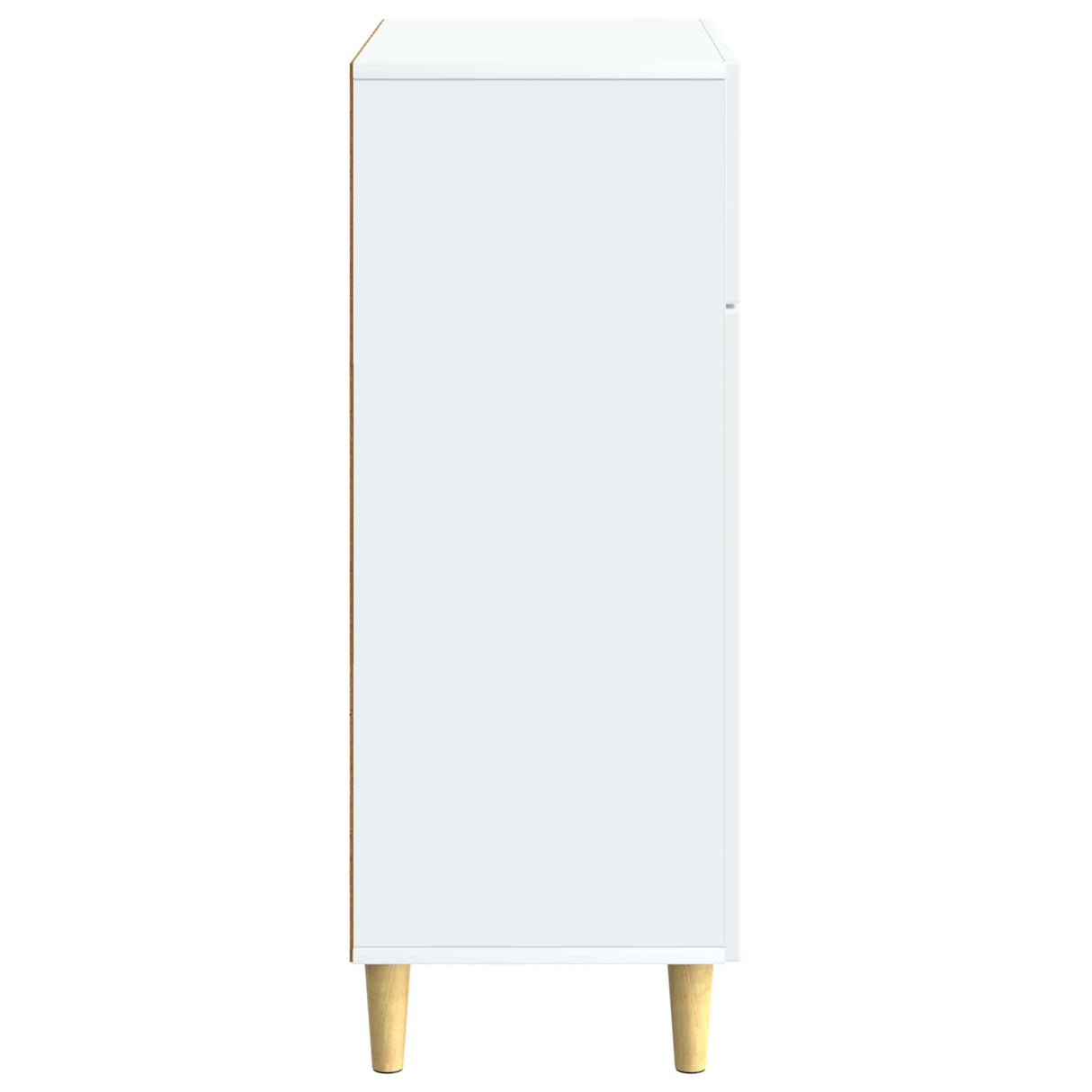 vidaXL Chest of Drawers with Drawer White 66 x 34.5 x 90 cm Engineered Wood