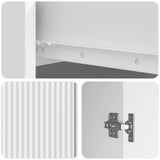vidaXL Chest of Drawers with Drawer White 66 x 34.5 x 90 cm Engineered Wood