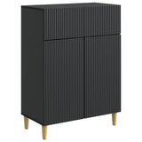 vidaXL Chest of Drawers with Drawer White 66 x 34.5 x 90 cm Engineered Wood