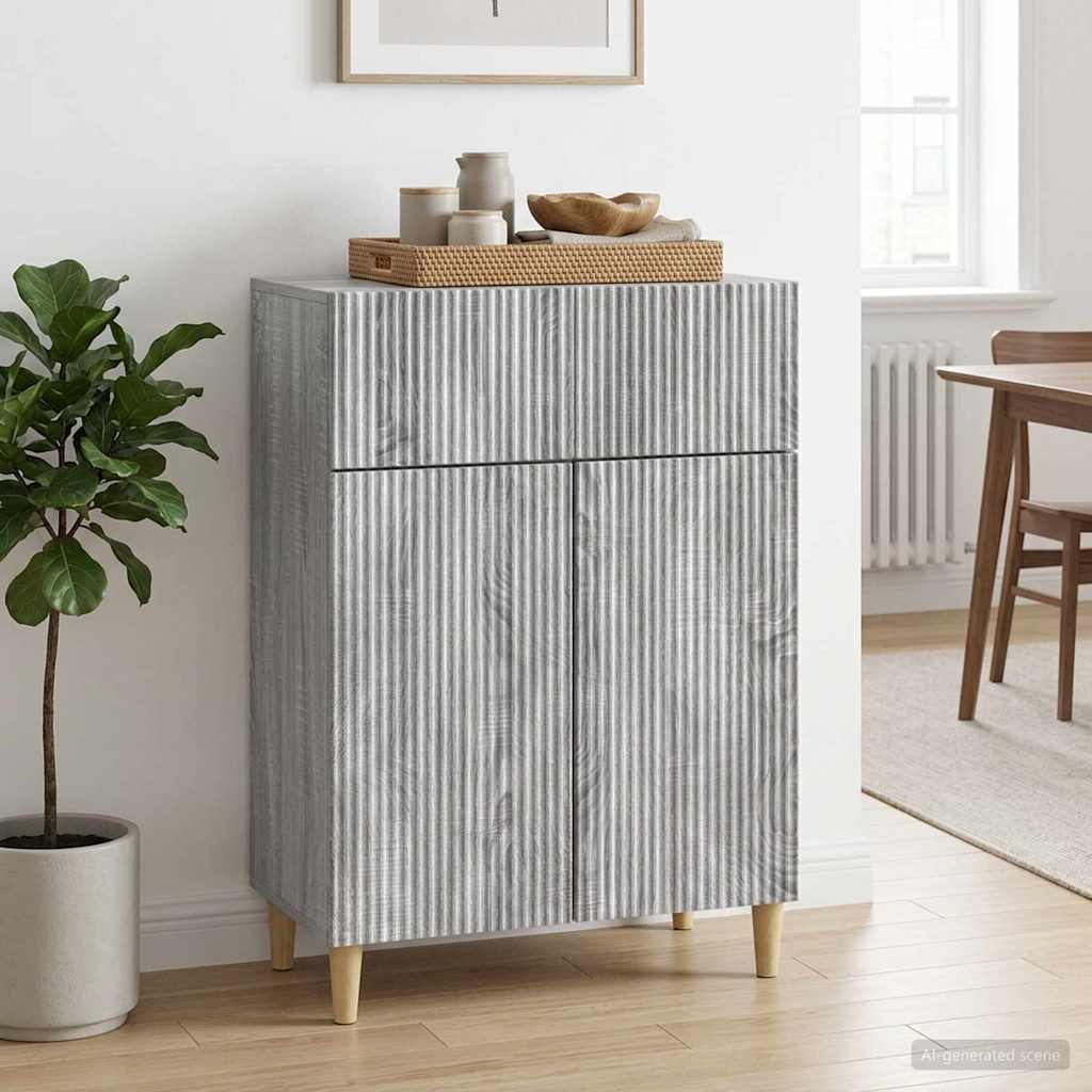 vidaXL Chest of Drawers with Drawer White 66 x 34.5 x 90 cm Engineered Wood