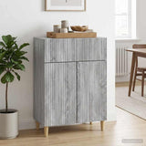 vidaXL Chest of Drawers with Drawer White 66 x 34.5 x 90 cm Engineered Wood
