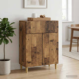 vidaXL Chest of Drawers with Drawer White 66 x 34.5 x 90 cm Engineered Wood