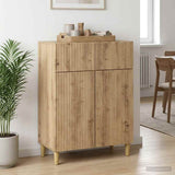 vidaXL Chest of Drawers with Drawer White 66 x 34.5 x 90 cm Engineered Wood