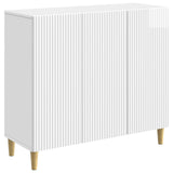 vidaXL Dressoir Sonoma Eiken 89 x 34,5 x 80 cm Bewerkt hout