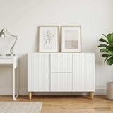 vidaXL Dressoir met lade Wit 89 x 34,5 x 60 cm Bewerkt hout