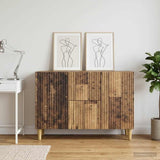 vidaXL Dressoir met lade Wit 89 x 34,5 x 60 cm Bewerkt hout