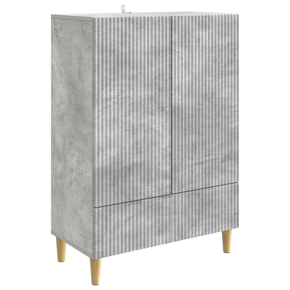 vidaXL Dressoir met lade Zwart 66 x 34,5 x 95 cm Bewerkt hout