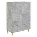 vidaXL Dressoir met lade Zwart 66 x 34,5 x 95 cm Bewerkt hout