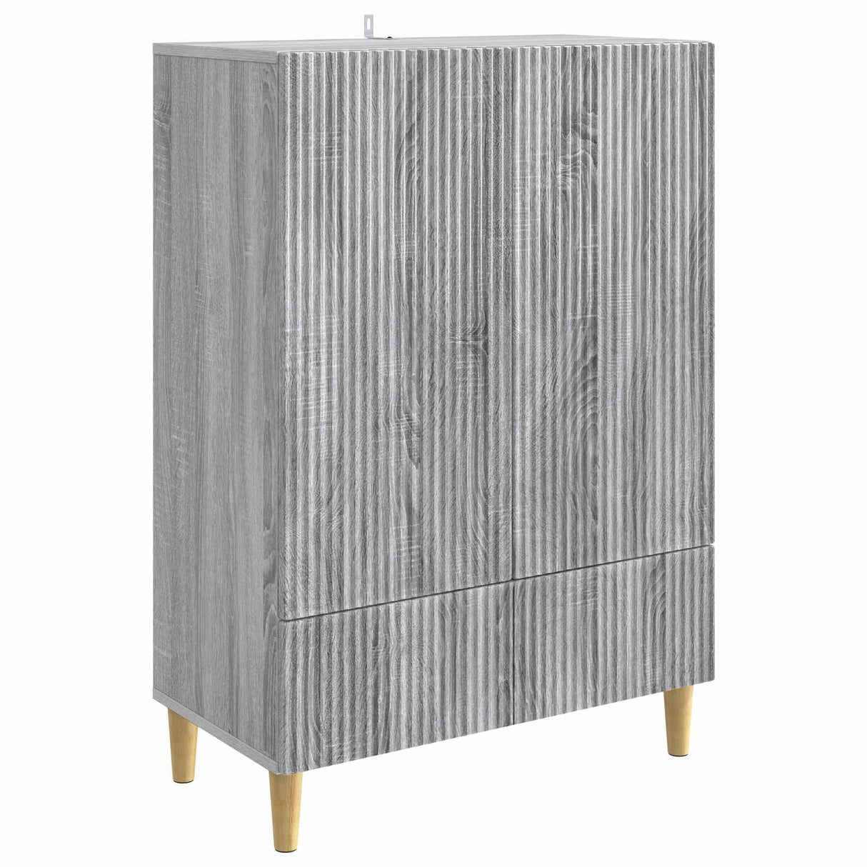 vidaXL Dressoir met lade Zwart 66 x 34,5 x 95 cm Bewerkt hout