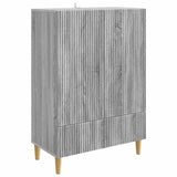 vidaXL Dressoir met lade Zwart 66 x 34,5 x 95 cm Bewerkt hout