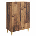 vidaXL Dressoir met lade Zwart 66 x 34,5 x 95 cm Bewerkt hout