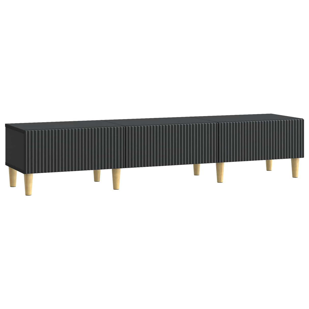 vidaXL TV Kast met lade Zwart 147 x 34,5 x 30 cm Bewerkt hout