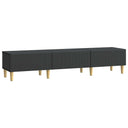 vidaXL TV Kast met lade Zwart 147 x 34,5 x 30 cm Bewerkt hout