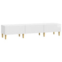 vidaXL TV Kast met lade Zwart 147 x 34,5 x 30 cm Bewerkt hout