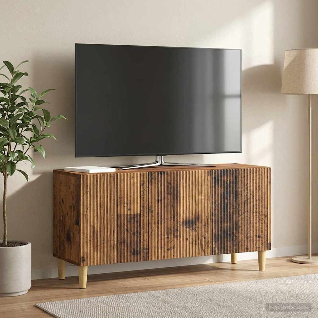 vidaXL TV Kast Wit 99 x 34,5 x 50 cm Bewerkt hout
