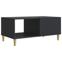 vidaXL Salontafel Zwart 90 x 50 x 40 cm Bewerkt hout