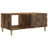 vidaXL Salontafel Zwart 90 x 50 x 40 cm Bewerkt hout