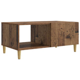 vidaXL Salontafel Zwart 90 x 50 x 40 cm Bewerkt hout