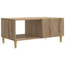 vidaXL Salontafel Zwart 90 x 50 x 40 cm Bewerkt hout