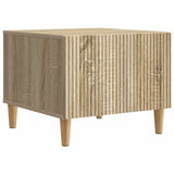 vidaXL Salontafel met lade Zwart 49 x 50 x 40 cm Bewerkt hout