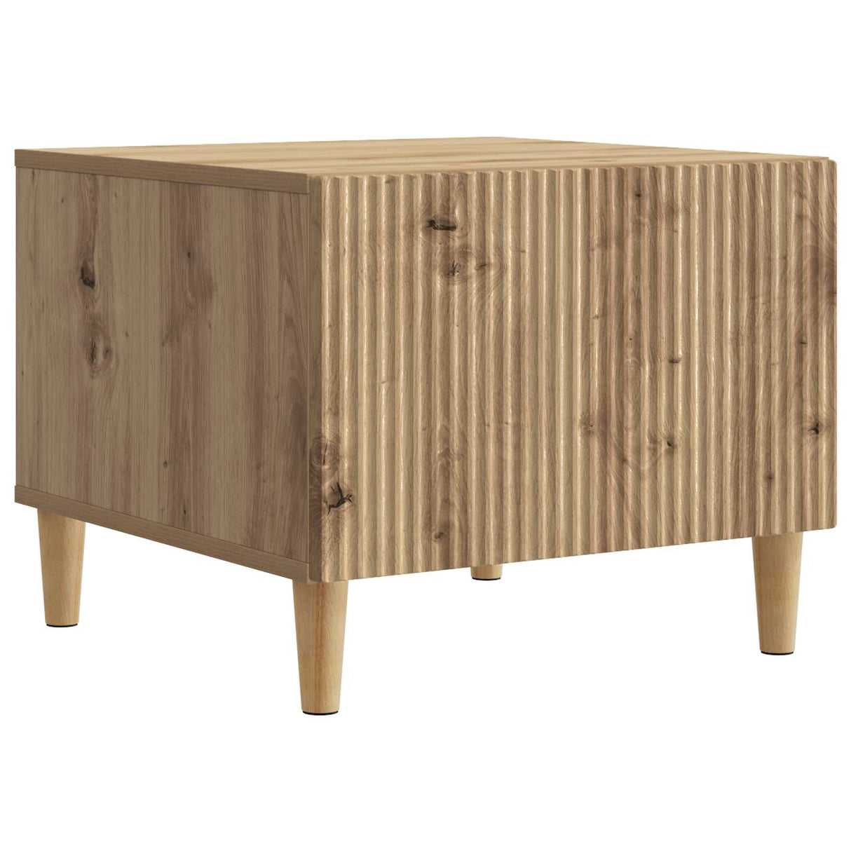 vidaXL Salontafel met lade Zwart 49 x 50 x 40 cm Bewerkt hout