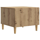vidaXL Salontafel met lade Zwart 49 x 50 x 40 cm Bewerkt hout