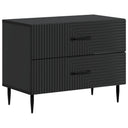 vidaXL Nachtkastje met lade Zwart 62 x 34,5 x 47,5 cm Bewerkt hout