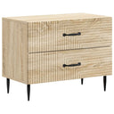 vidaXL Nachtkastje met lade Zwart 62 x 34,5 x 47,5 cm Bewerkt hout