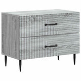 vidaXL Nachtkastje met lade Zwart 62 x 34,5 x 47,5 cm Bewerkt hout