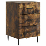 vidaXL Nachtkastje met lade Zwart 43 x 41 x 66,5 cm Bewerkt hout