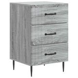 vidaXL Nachtkastje met lade Zwart 43 x 41 x 66,5 cm Bewerkt hout